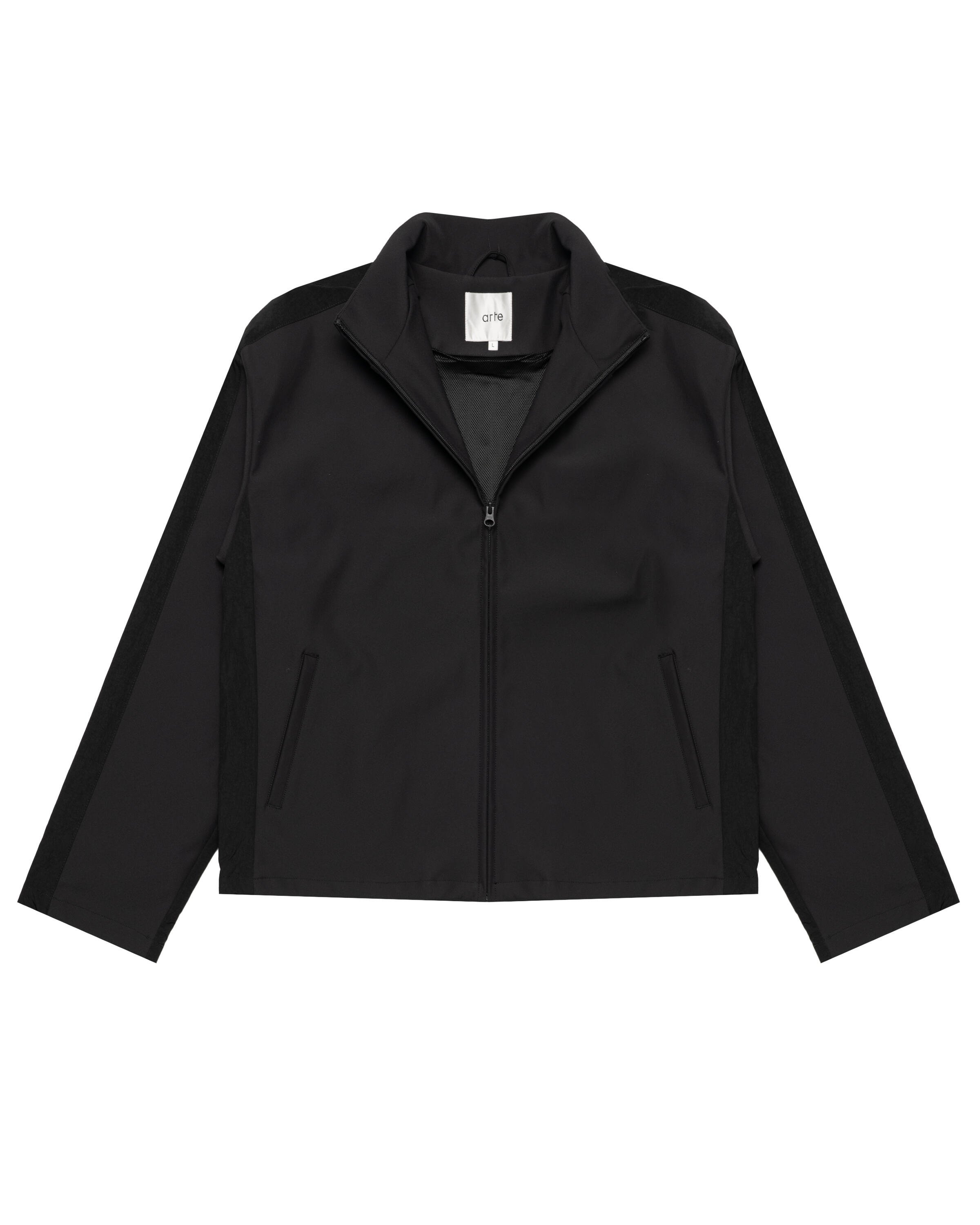 Arte Antwerp Nylon Track Jacket | AW25-077J-BLK | AFEW STORE